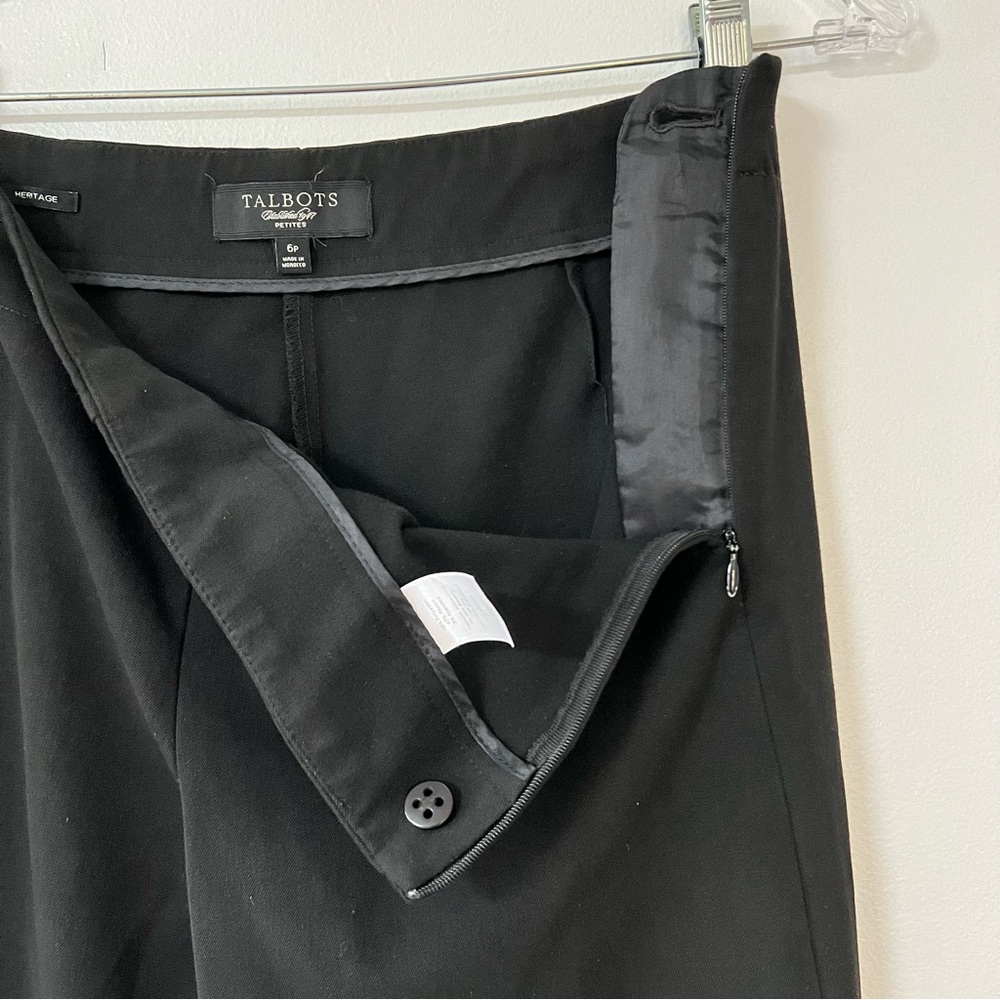 Talbots Heritage Black Pants, Sz 6p